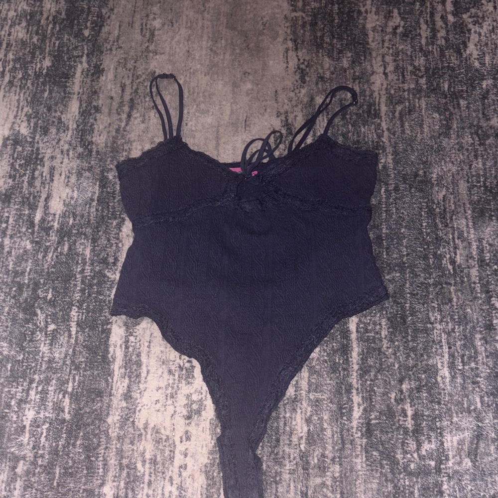 Edikted Midnight Black Lace Bodysuit